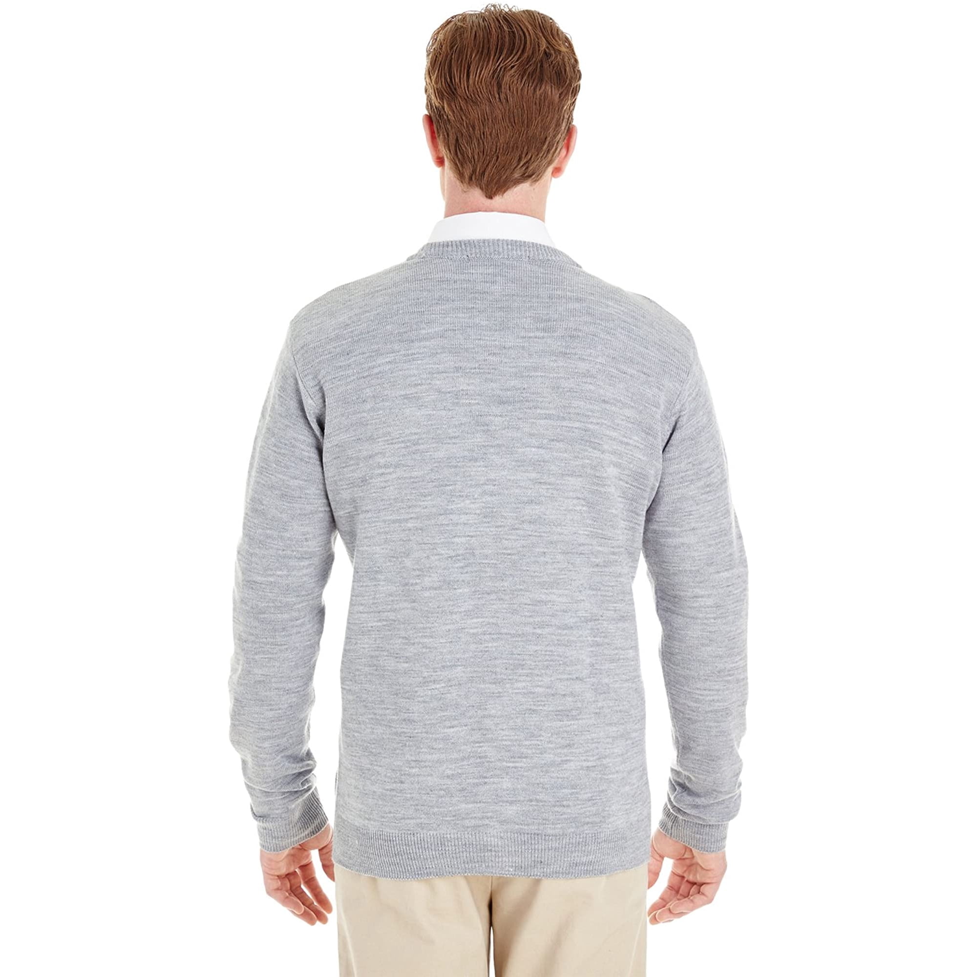 Harriton Men/'s Pilbloc V-Neck Button Cardigan Sweater